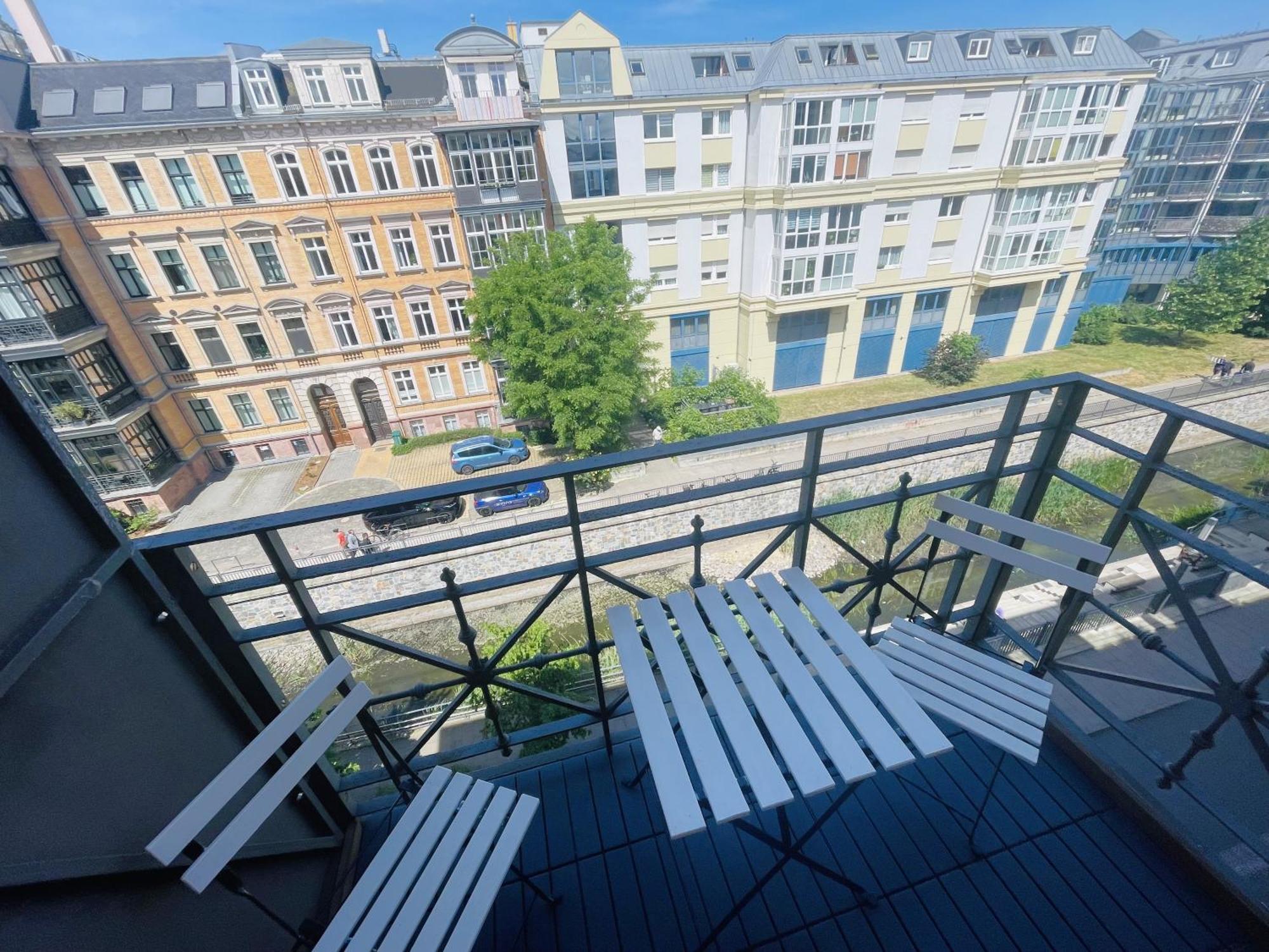 Innenstadt Refugium In Ruhiger Wasserlage+Balkon Leipzig Eksteriør bilde
